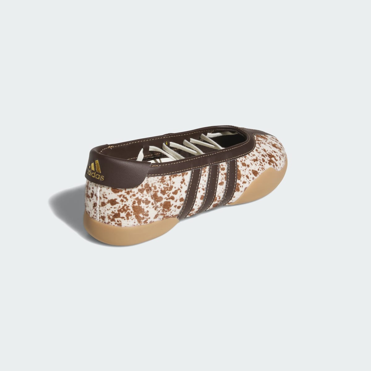 Adidas Women's TAEKWONDO MEI BALLET SHOES - Off White / Dark Brown / Gum - Image 5