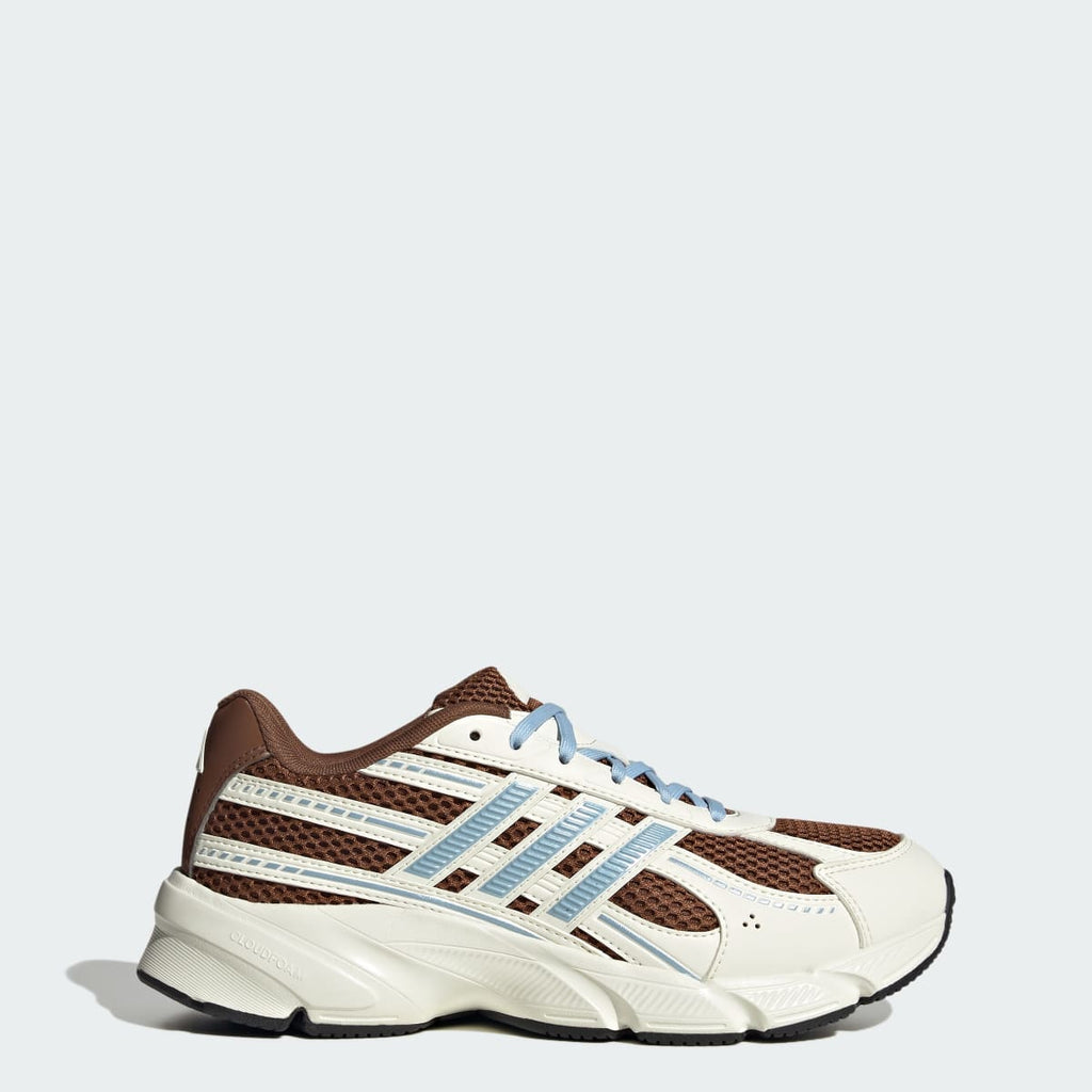 Adidas Women's TECHNOCHAOS 2000 SHOES - Preloved Brown / Clear Sky / Off White - Image 1