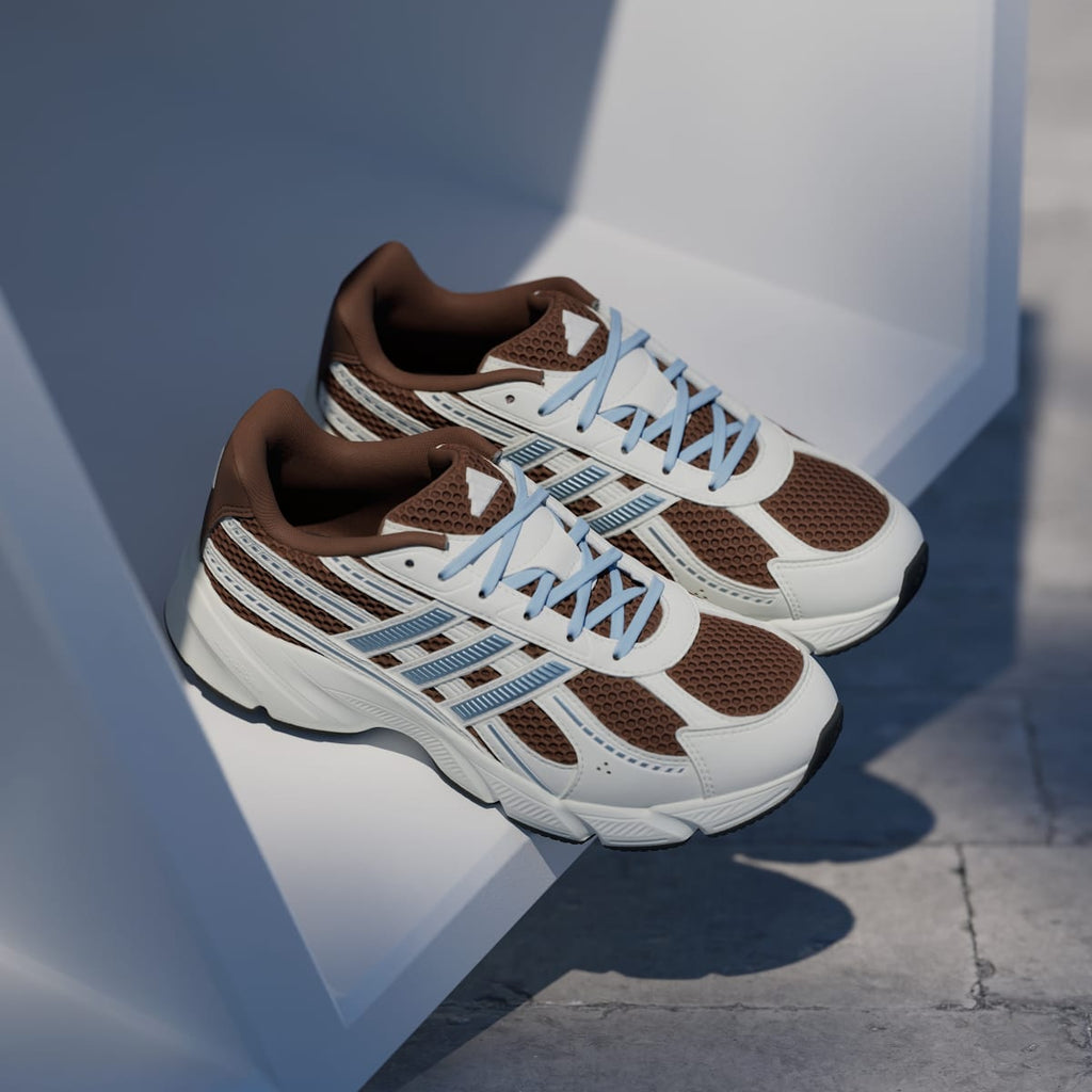 Adidas Women's TECHNOCHAOS 2000 SHOES - Preloved Brown / Clear Sky / Off White - Image 5