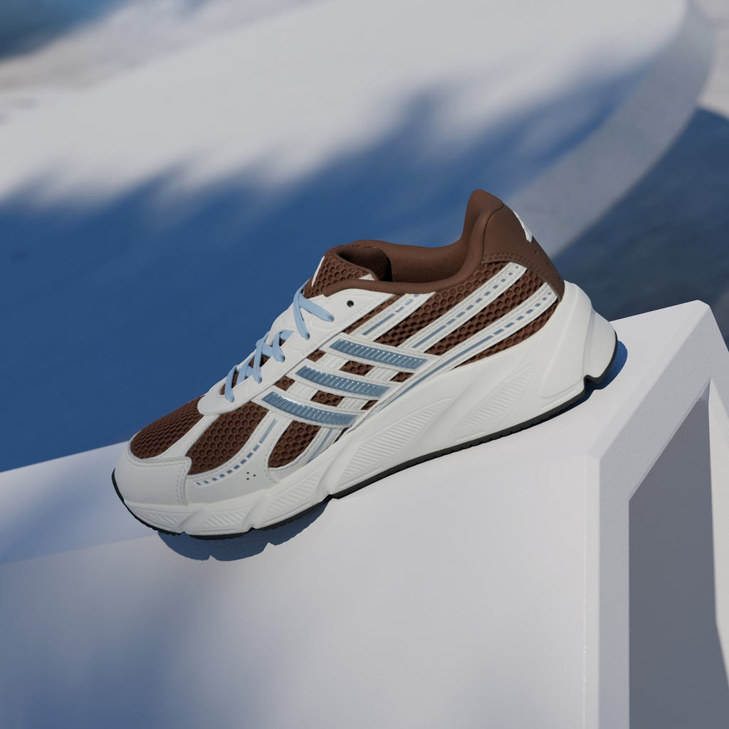 Adidas Women's TECHNOCHAOS 2000 SHOES - Preloved Brown / Clear Sky / Off White - Image 7