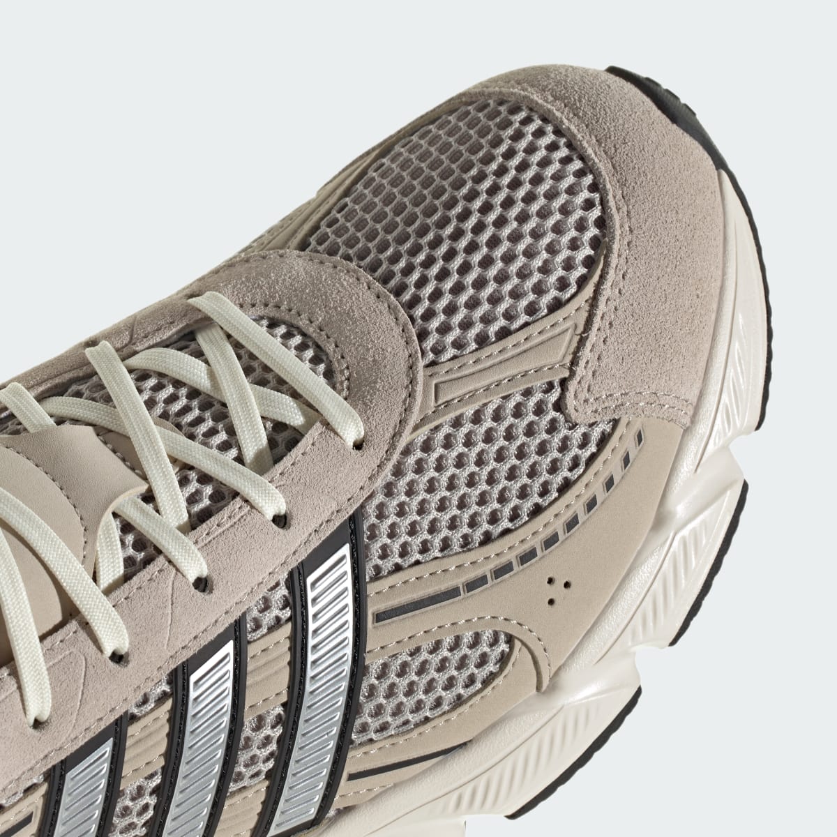 Adidas Men's TECHNOCHAOS 2000 SHOES - Light Brown / Matte Silver / Wonder Beige - Image 9