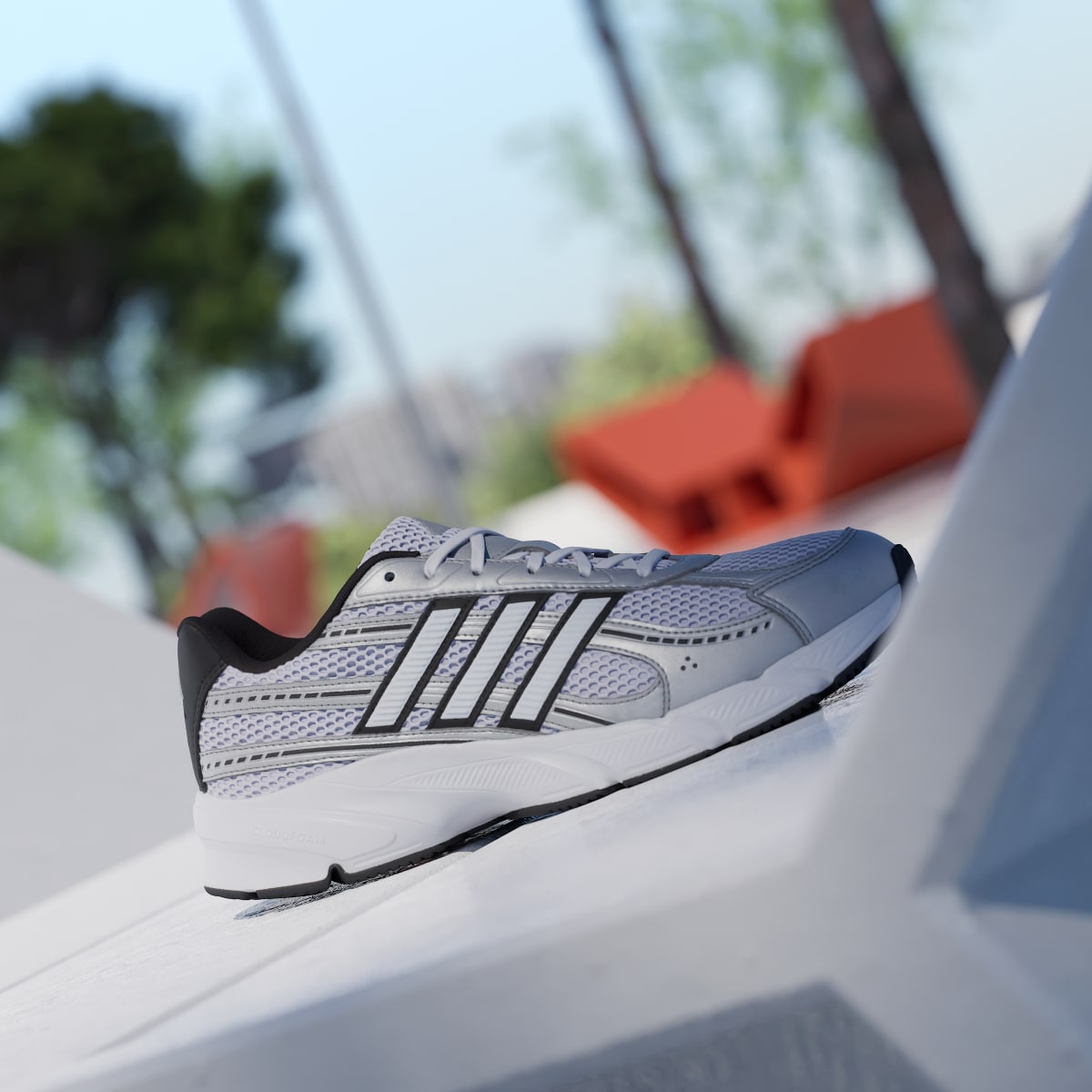 Adidas Men's TECHNOCHAOS 2000 Shoes - Cloud White / Cloud White / Core Black - Image 3