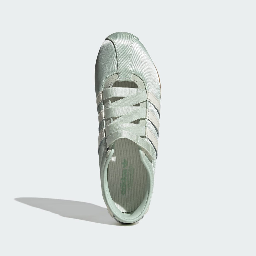 Adidas Women's TOKYO MJ SHOES - Linen Green / Off White / Silver Metallic - Image 2