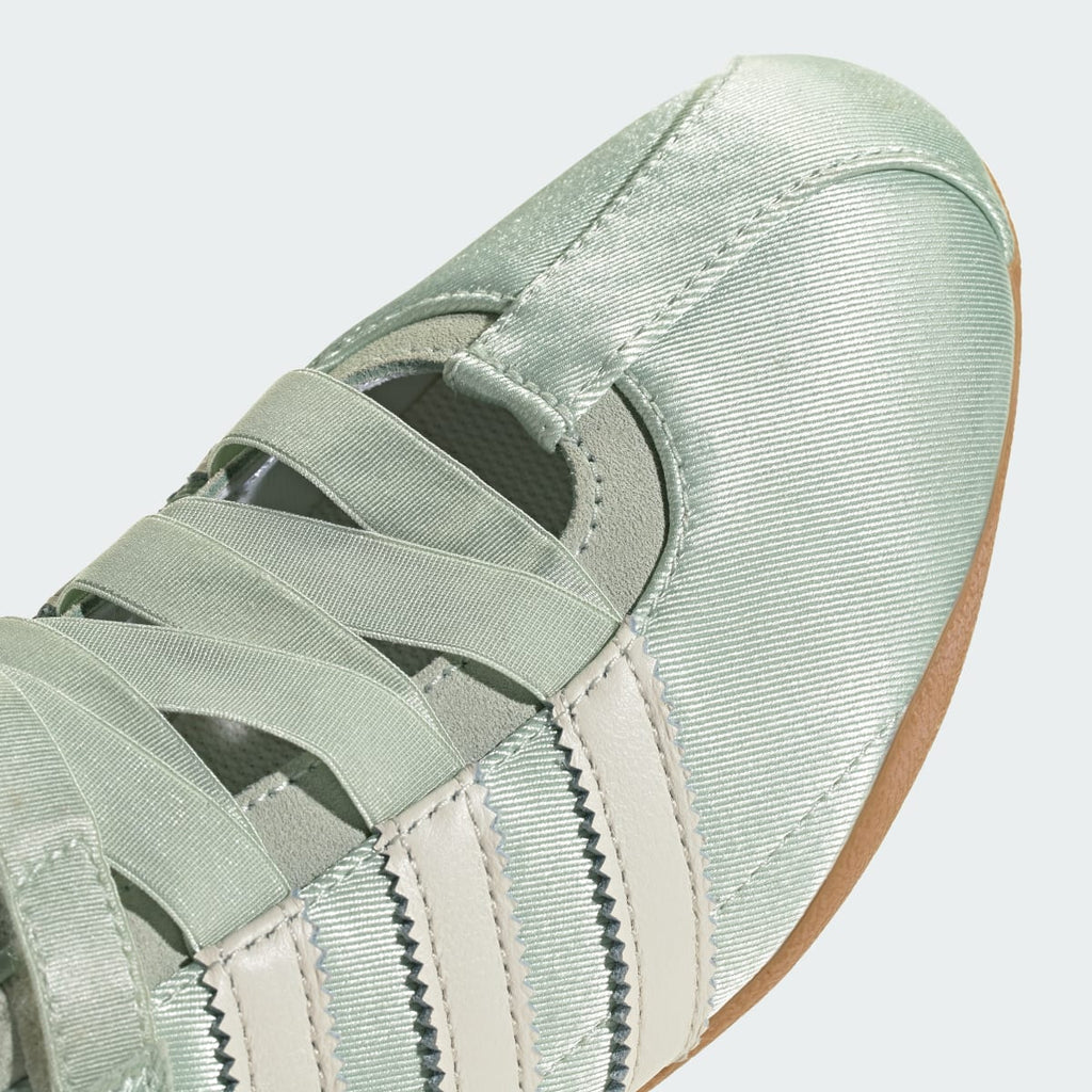 Adidas Women's TOKYO MJ SHOES - Linen Green / Off White / Silver Metallic - Image 7