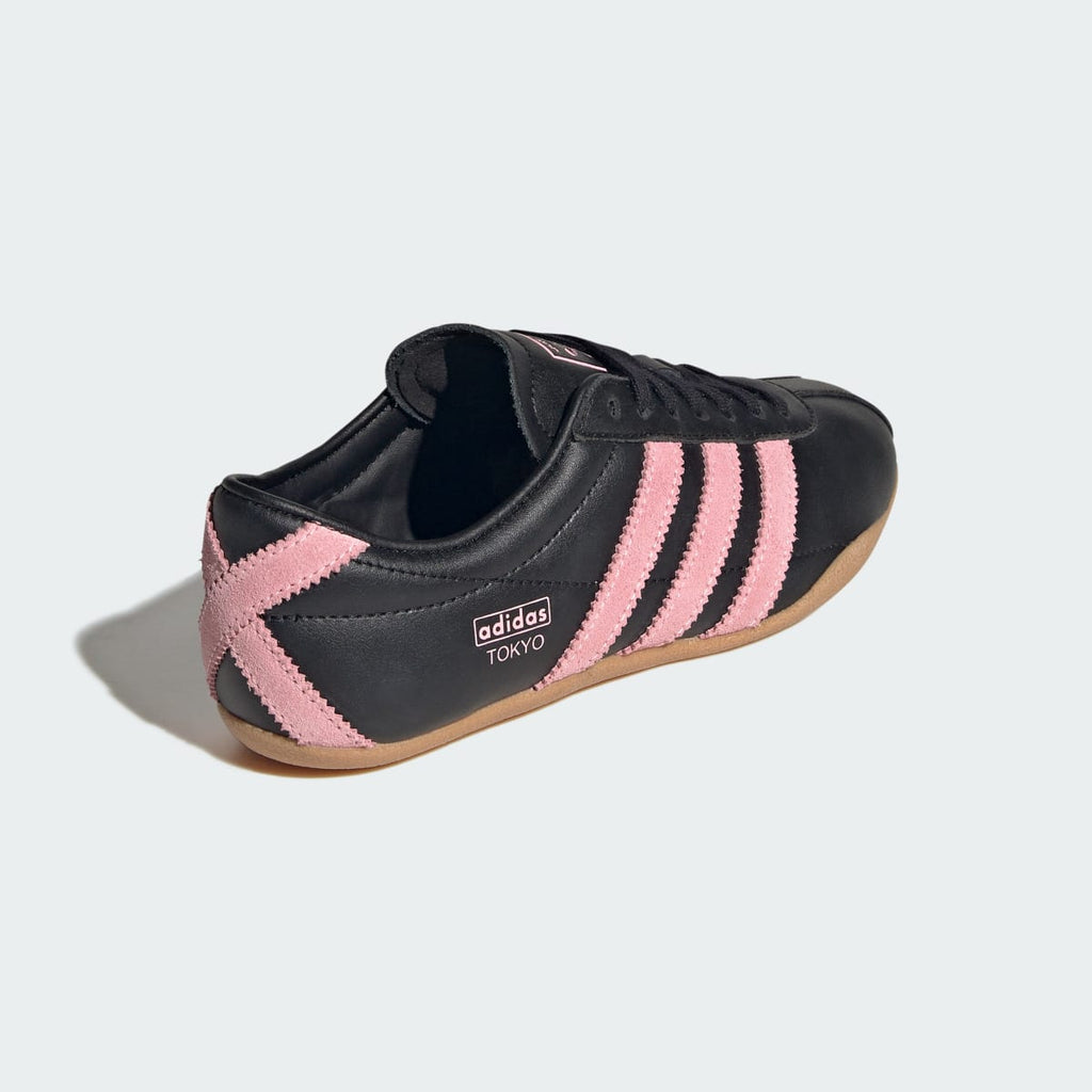 Adidas Kids' TOKYO SHOES - Core Black / Glow Pink / Gum - Image 5