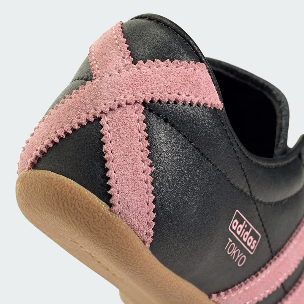 Adidas Kids' TOKYO SHOES - Core Black / Glow Pink / Gum - Image 8