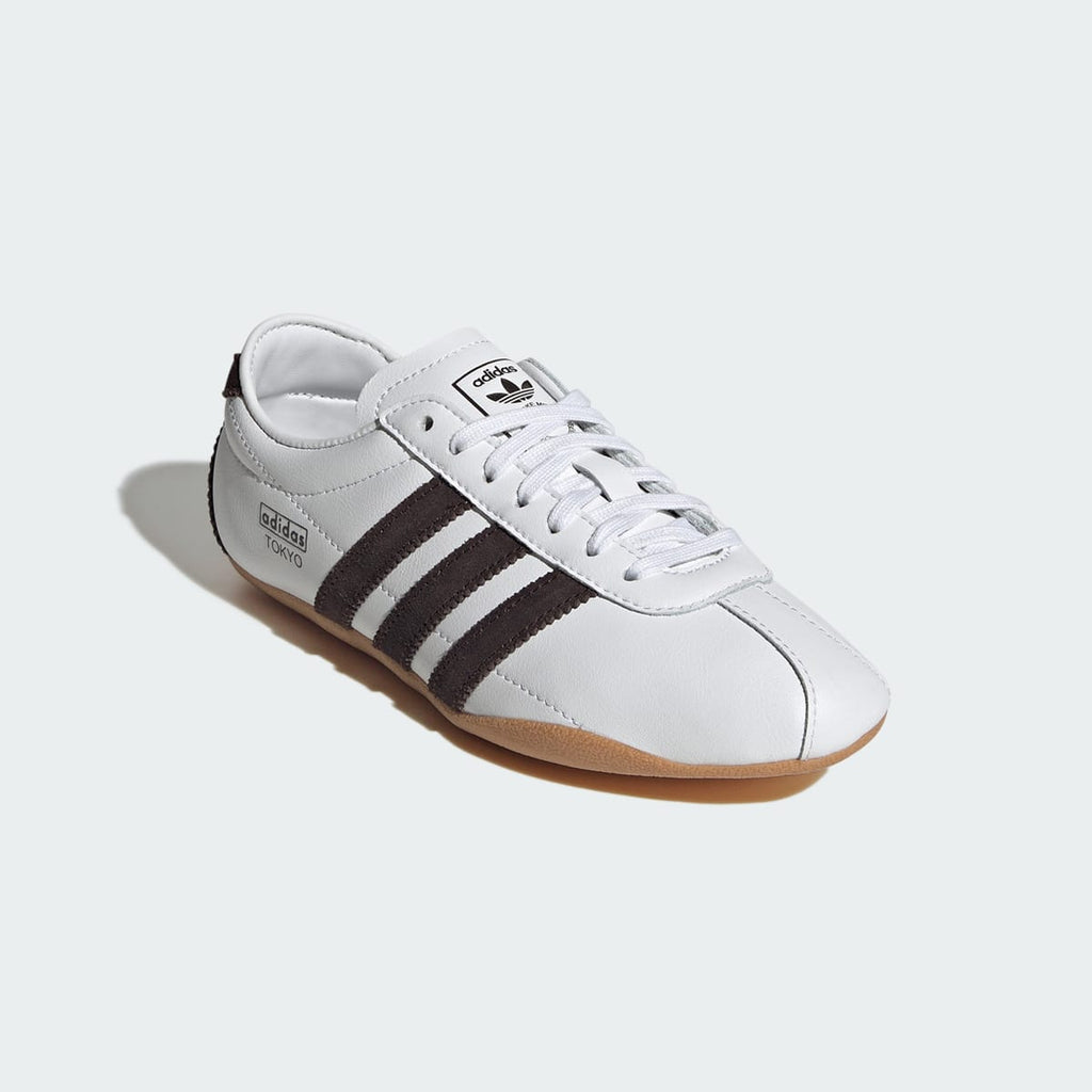 Adidas Kids' TOKYO SHOES - Cloud White / Aurora Coffee / Gum - Image 4