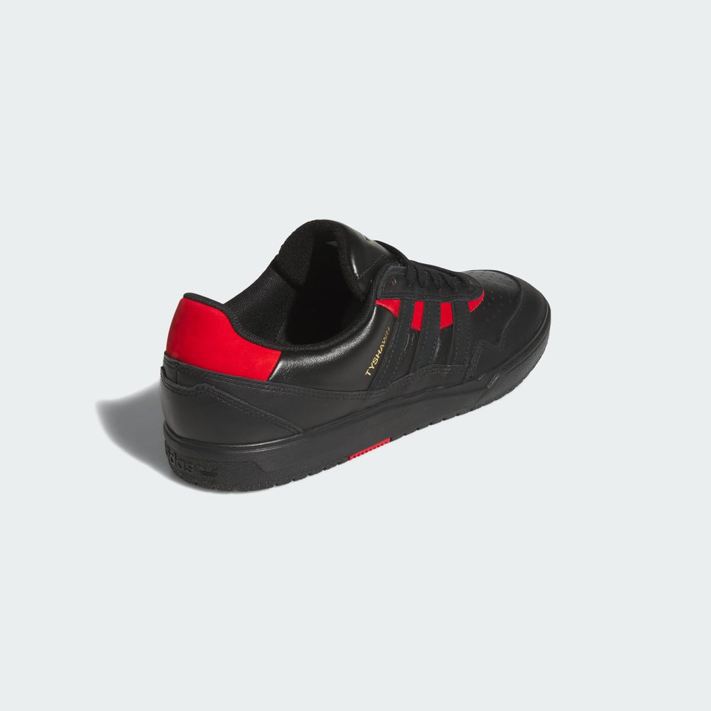 Adidas Men's TYSHAWN II Shoes - Core Black / Core Black / Better Scarlet - Image 5
