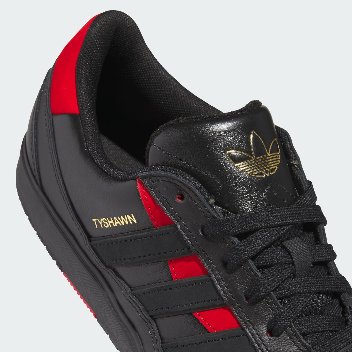 Adidas Men's TYSHAWN II Shoes - Core Black / Core Black / Better Scarlet - Image 8
