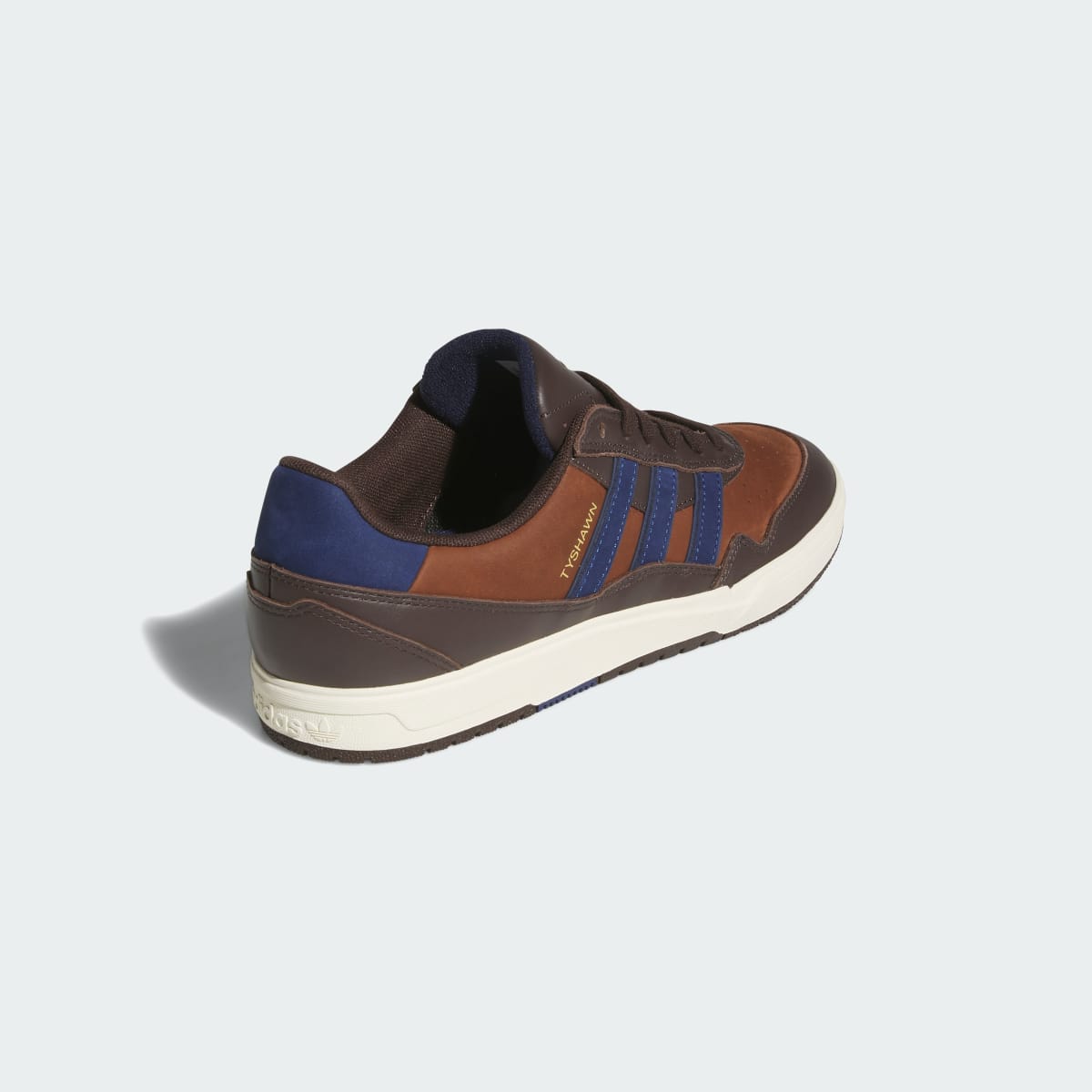 Adidas Men's TYSHAWN II Shoes - Aurora Coffee / Dark Blue / Preloved Brown - Image 6