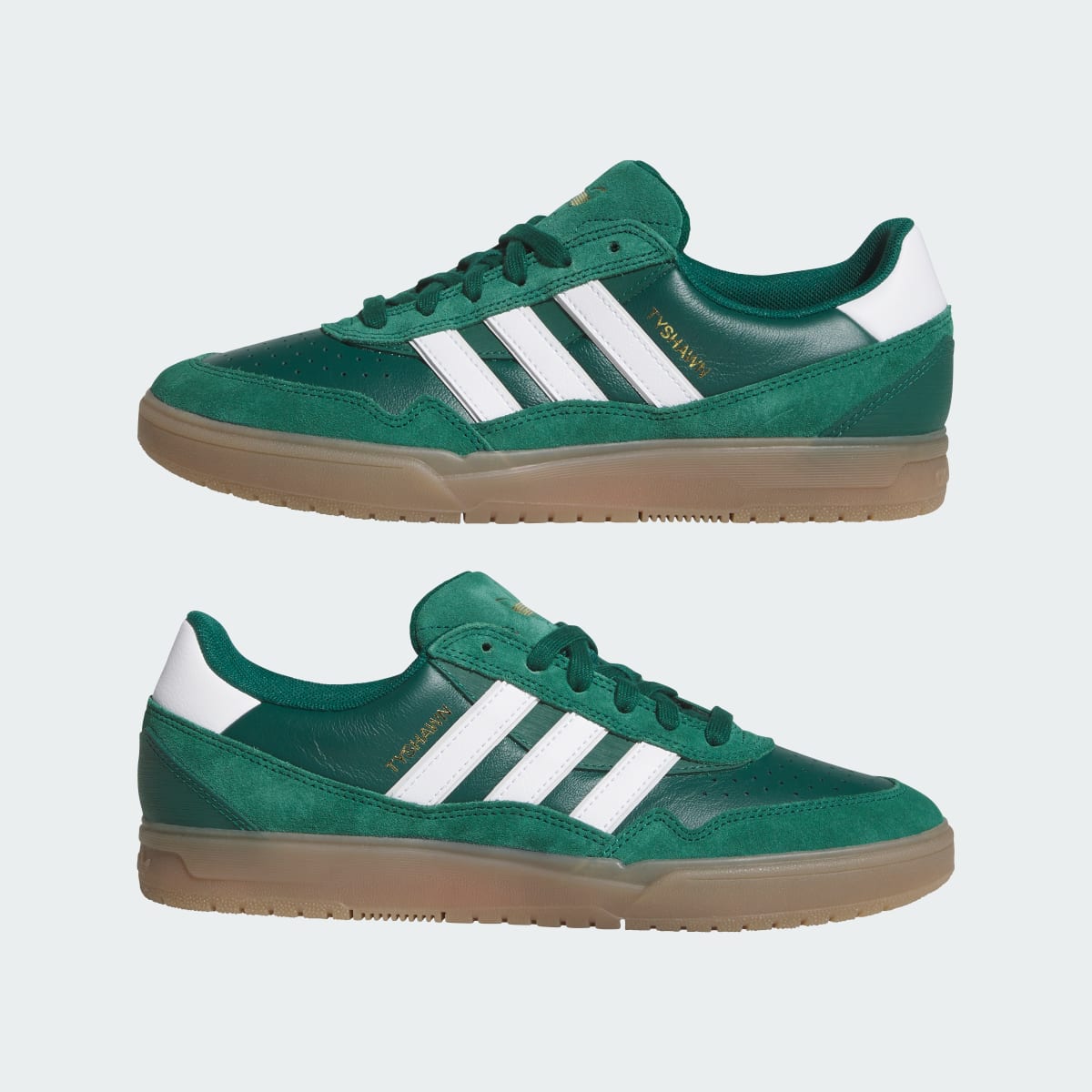 Adidas Men's TYSHAWN II Shoes - Collegiate Green / Cloud White / Gum - Image 7
