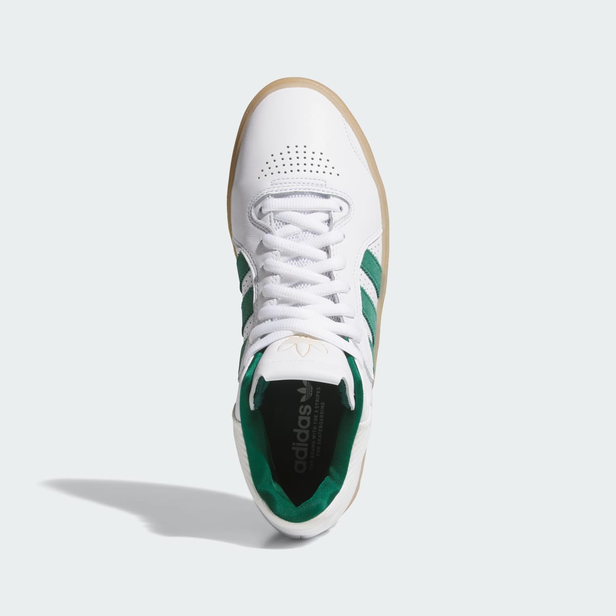 Adidas Men's TYSHAWN Shoes - Cloud White / Collegiate Green / Gum - Image 2