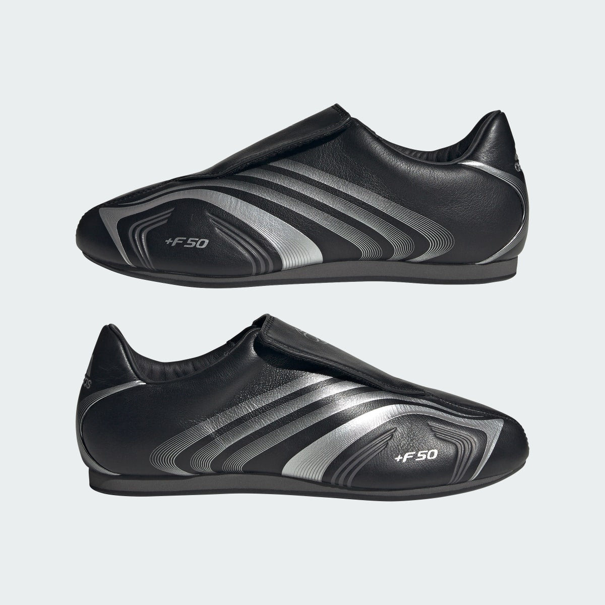 Adidas Women's Taekwondo F50 Shoes - Core Black / Silver Metallic / Grey Six - Image 8