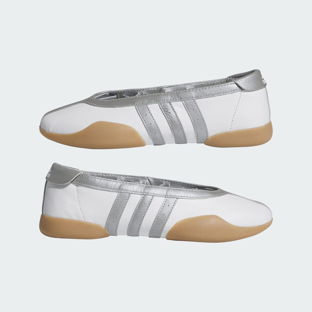 Adidas Women's Taekwondo Mei Shoes - Cloud White / Silver Metallic / Gum - Image 7