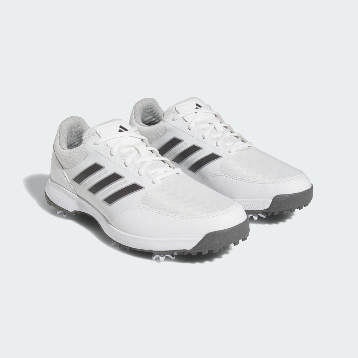 Adidas Men's Tech Response 3.0 Wide Golf Shoes - Cloud White / Dark Silver Metallic / Silver Metallic - Image 4