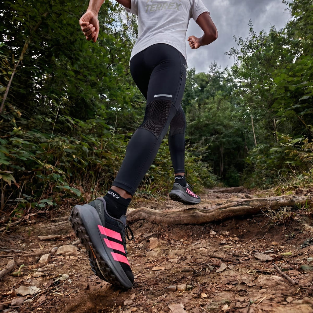 Adidas Women's Terrex Agravic SL Trail Running Shoes - Core Black / Solar Turbo / Aurora Onix - Image 6