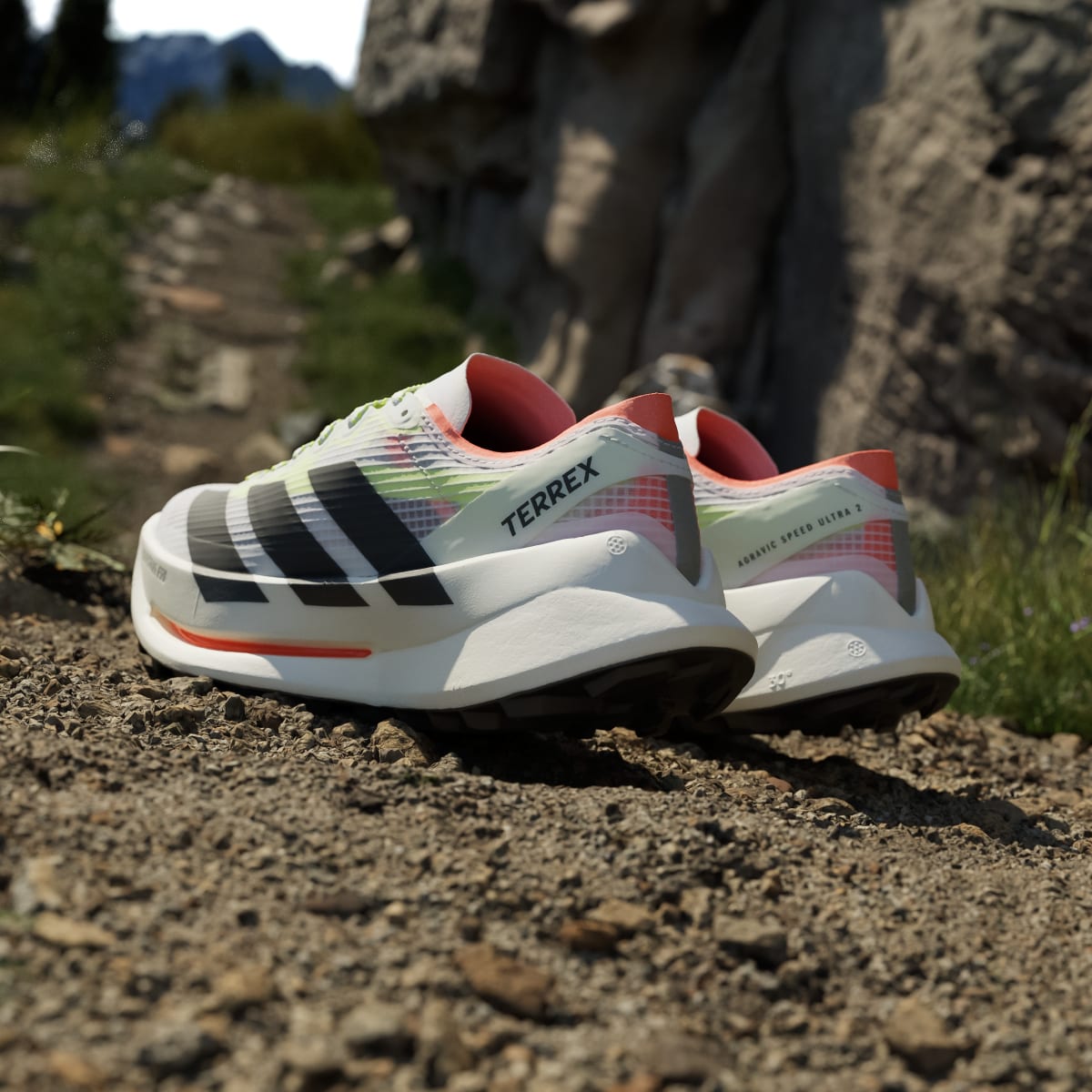 Adidas Women's Terrex Agravic Speed Ultra 2 Trail Running Shoes - Cloud White / Core Black / Reflective Silver - Image 7
