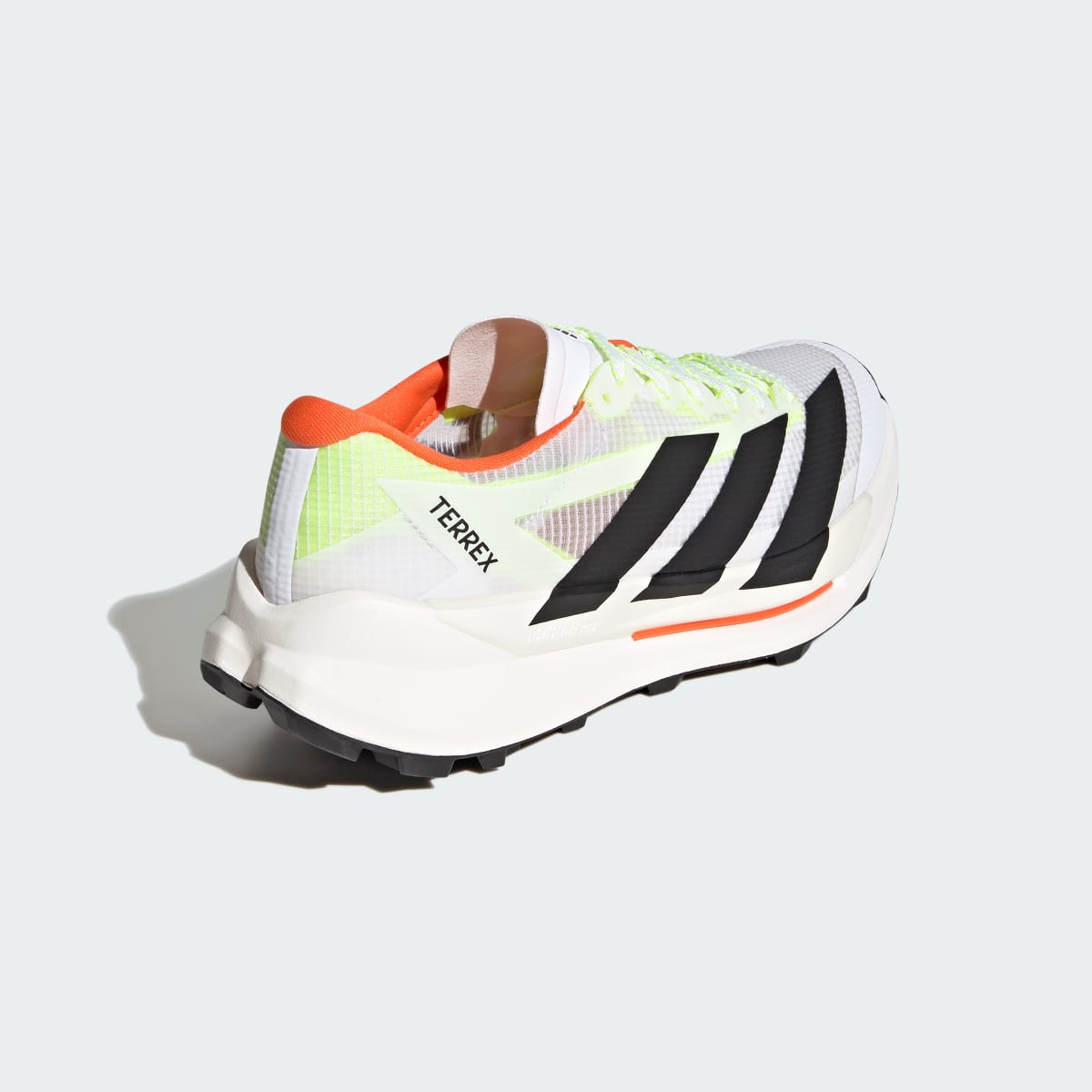 Adidas Men's Terrex Agravic TT Trail Running Shoes - Cloud White / Core Black / Impact Orange - Image 7