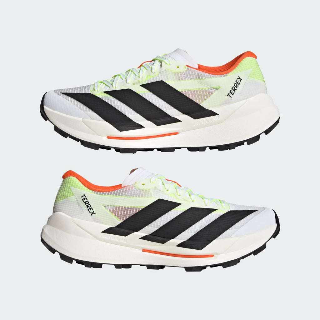 Adidas Men's Terrex Agravic TT Trail Running Shoes - Cloud White / Core Black / Impact Orange - Image 9