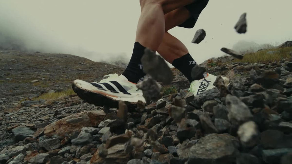 Adidas Men's Terrex Agravic TT Trail Running Shoes - Cloud White / Core Black / Impact Orange - Image 3
