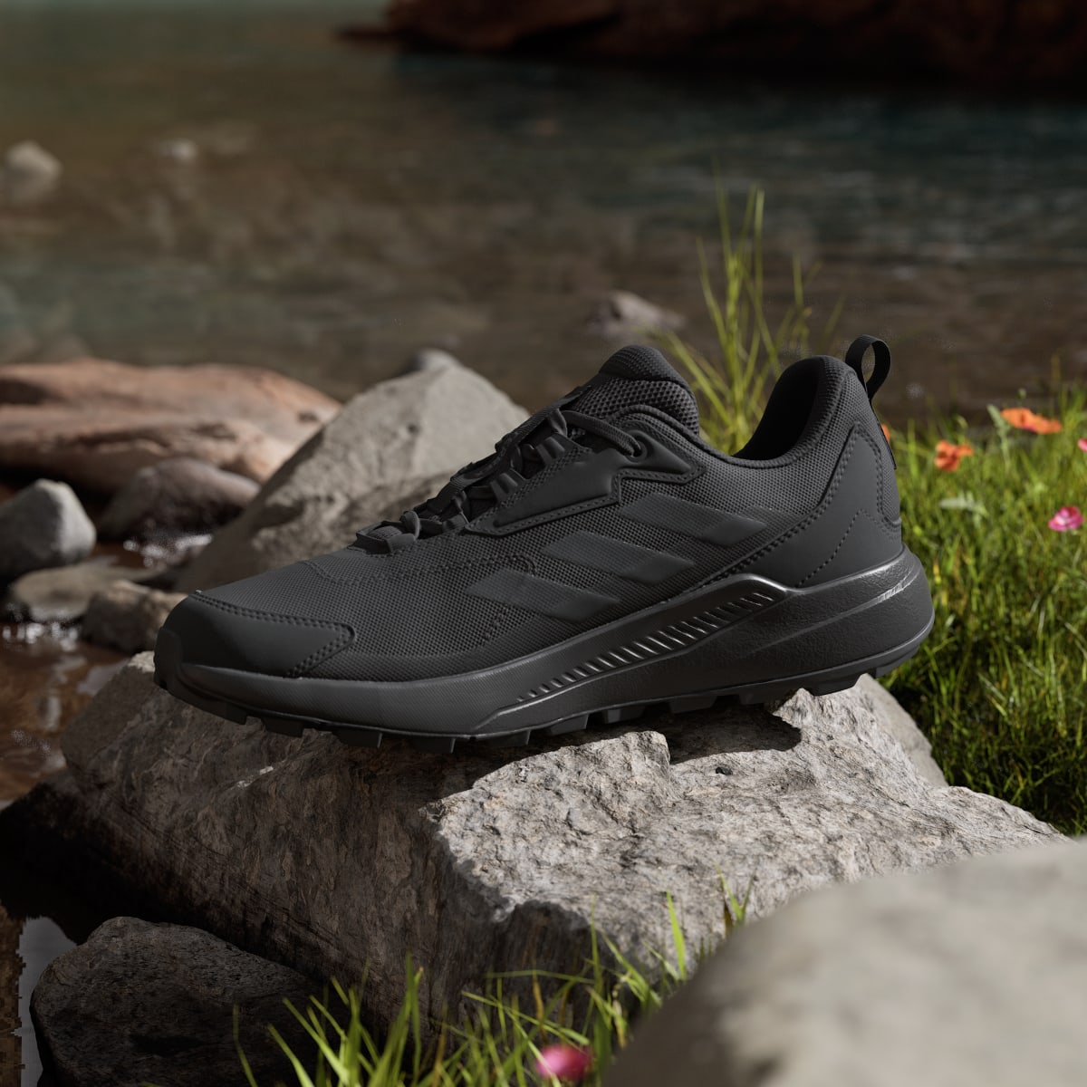 Adidas Men's Terrex Anylander Hiking Shoes - Core Black / Core Black / Grey Four - Image 7