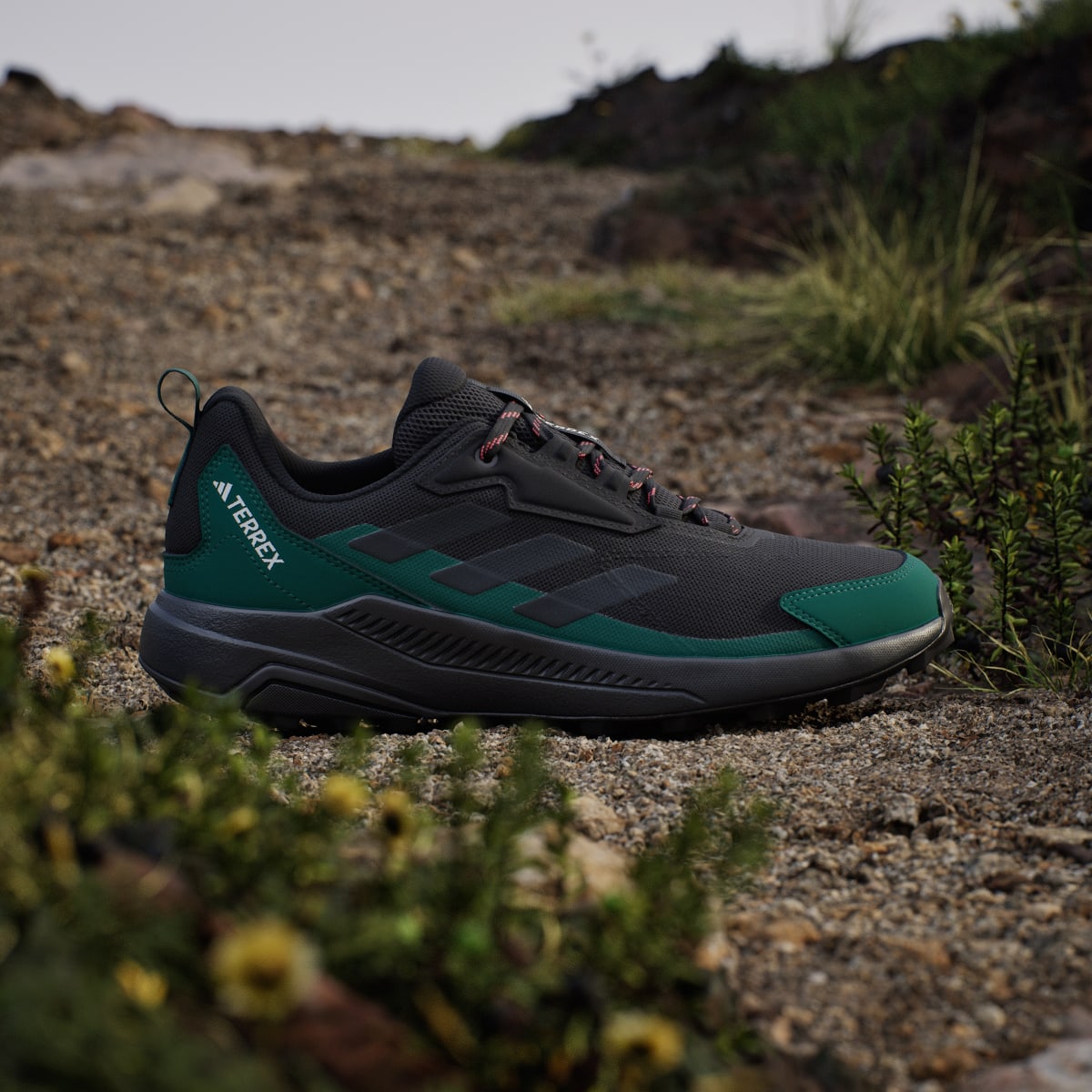 Adidas Men's Terrex Anylander Hiking Shoes - Core Black / Carbon / Collegiate Green - Image 3