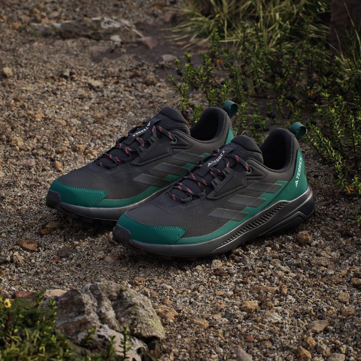 Adidas Men's Terrex Anylander Hiking Shoes - Core Black / Carbon / Collegiate Green - Image 5