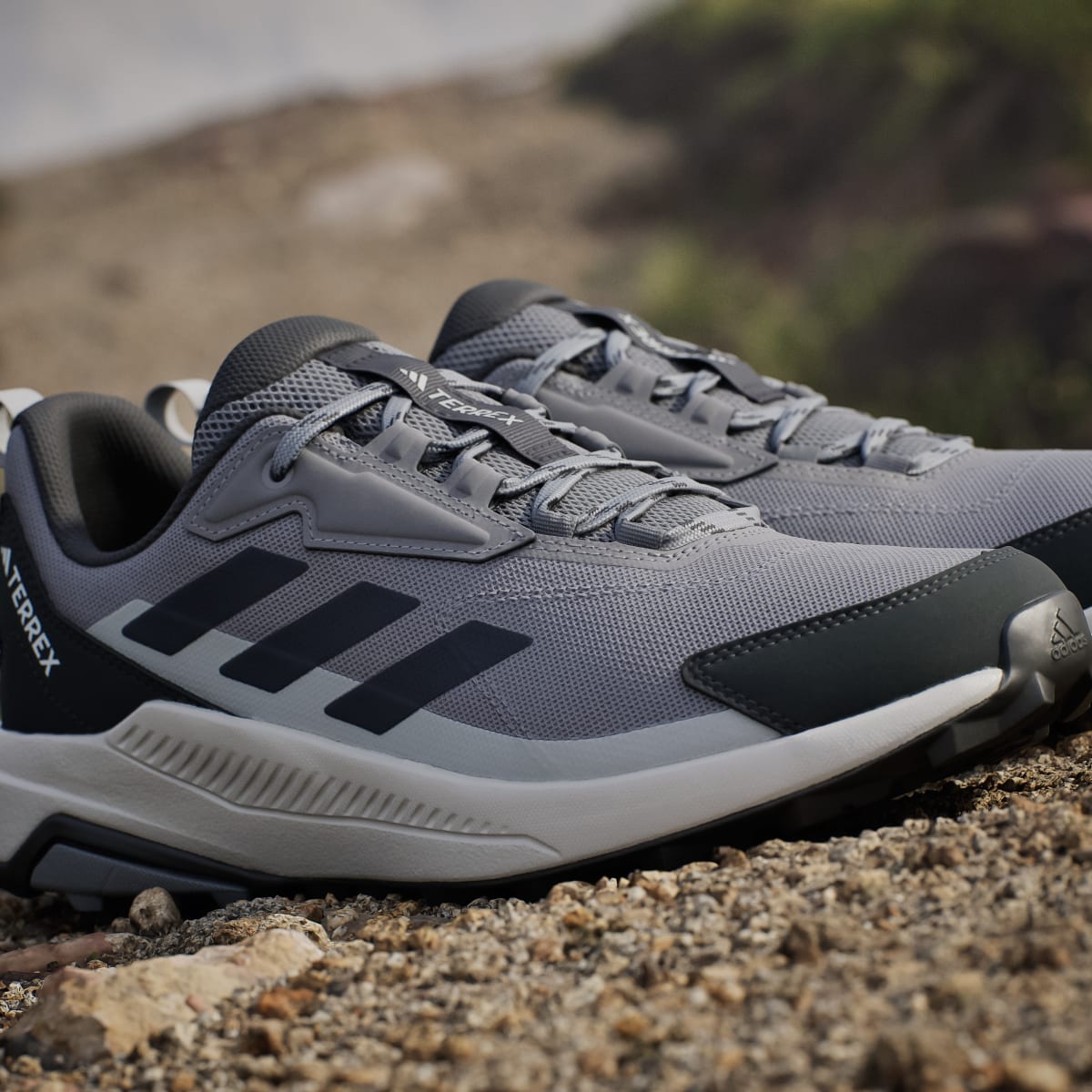 Adidas Men's Terrex Anylander Hiking Shoes - Grey Three / Legend Ink / Carbon - Image 9
