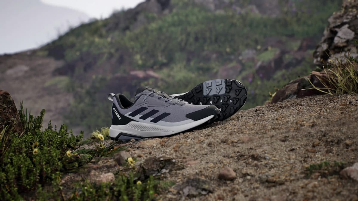 Adidas Men's Terrex Anylander Hiking Shoes - Grey Three / Legend Ink / Carbon - Image 2