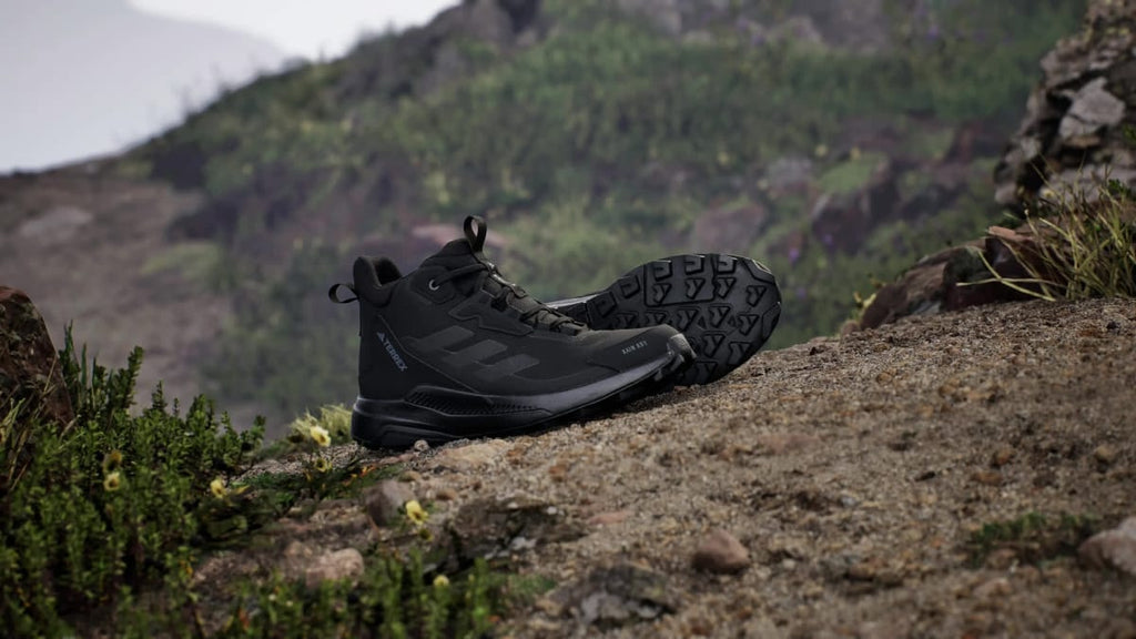 Adidas Men's Terrex Anylander Mid Rain.Rdy Hiking Shoes - Core Black / Core Black / Grey Four - Image 2