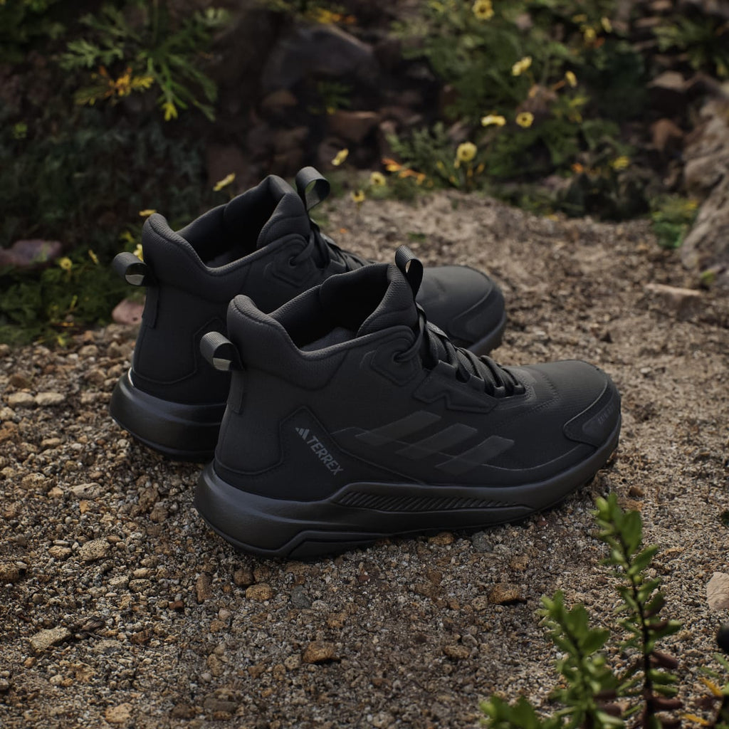Adidas Women's Terrex Anylander Mid Rain.Rdy Hiking Shoes - Core Black / Core Black / Grey Four - Image 6