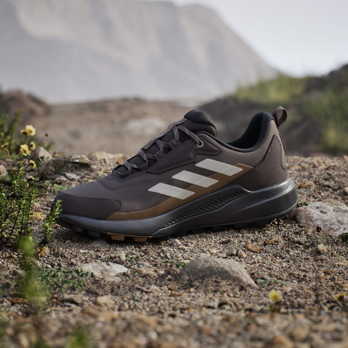 Adidas Men's Terrex Anylander Rain.Rdy Hiking Shoes - Dark Brown / Light Brown / Aurora Coffee - Image 7
