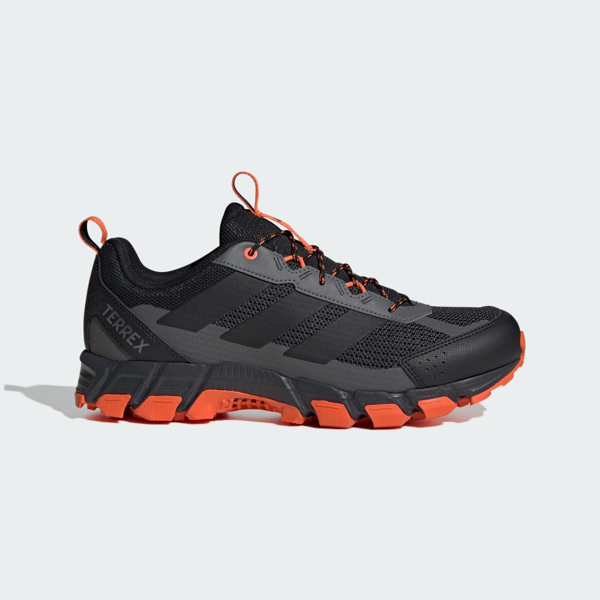 Adidas Men's Terrex Rockadia Hiking Shoe - Carbon / Core Black / Semi Impact Orange - Image 1