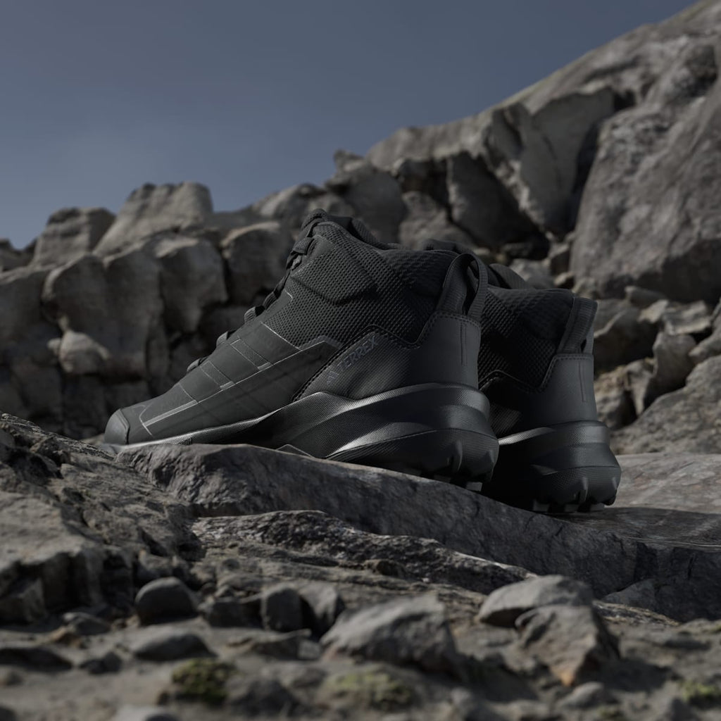 Adidas Men's Terrex Skychaser AX5 Mid GORE-TEX Hiking Shoes - Core Black / Core Black / Carbon - Image 6
