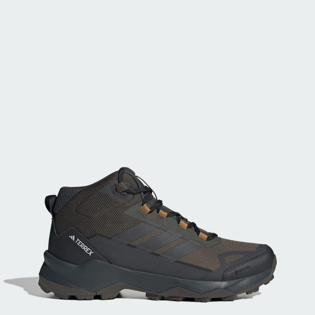 Adidas Men's Terrex Skychaser AX5 Mid GORE-TEX Hiking Shoes - Shadow Olive / Carbon / Bronze Strata - Image 1