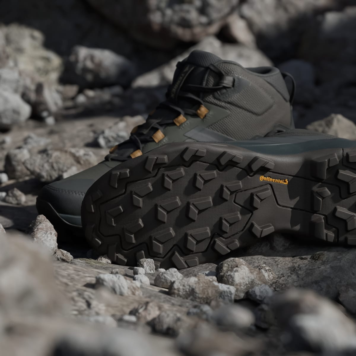 Adidas Men's Terrex Skychaser AX5 Mid GORE-TEX Hiking Shoes - Shadow Olive / Carbon / Bronze Strata - Image 11