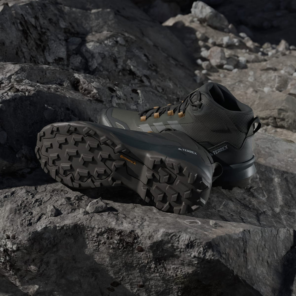 Adidas Men's Terrex Skychaser AX5 Mid GORE-TEX Hiking Shoes - Shadow Olive / Carbon / Bronze Strata - Image 4