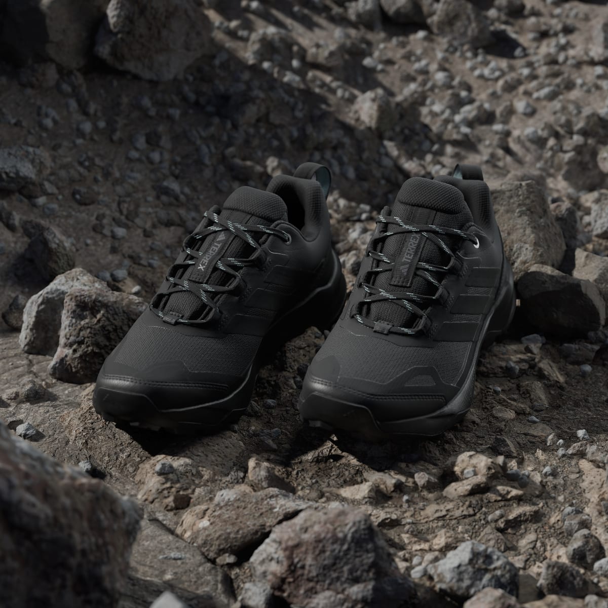 Adidas Women's Terrex Skychaser Ax5 Hiking Shoes - Core Black / Core Black / Semi Flash Aqua - Image 5