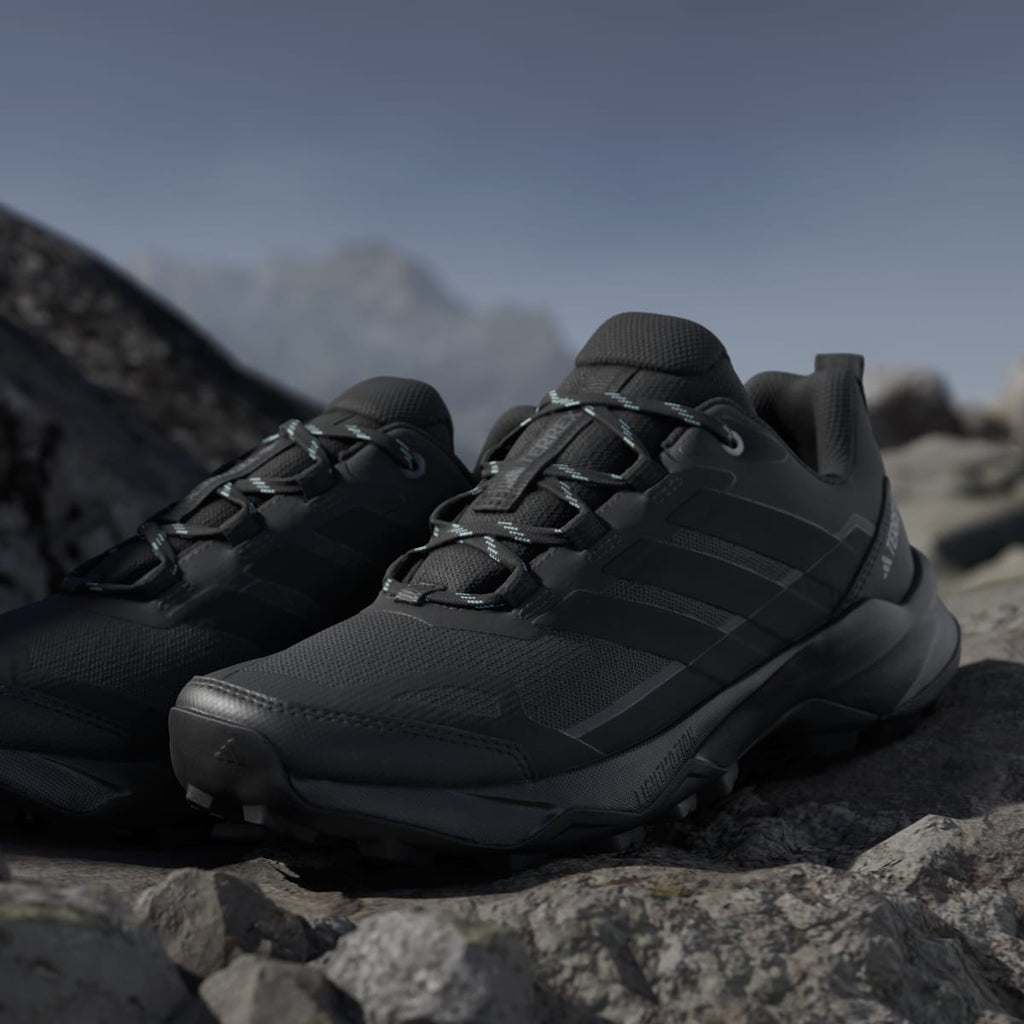 Adidas Women's Terrex Skychaser Ax5 Hiking Shoes - Core Black / Core Black / Semi Flash Aqua - Image 9