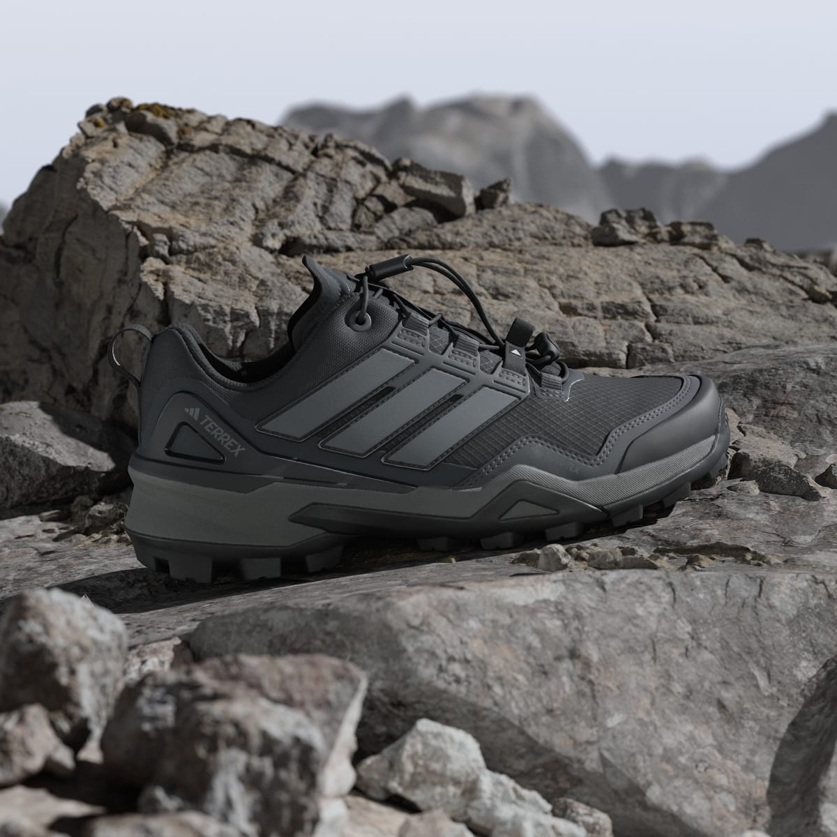 Adidas Women's Terrex Skychaser GORE-TEX Hiking Shoes - Core Black / Grey Three / Grey Six - Image 3