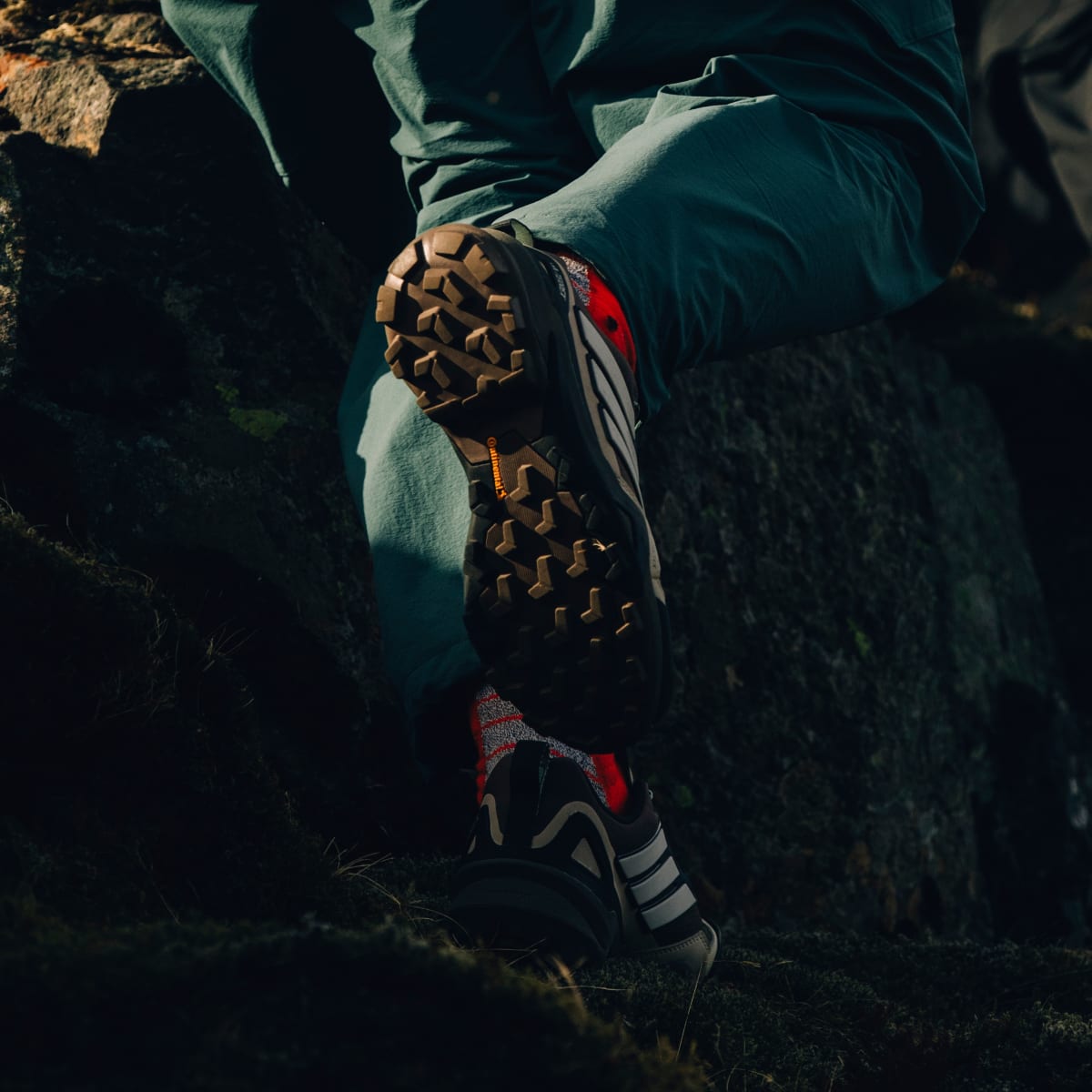 Adidas Women's Terrex Skychaser GORE-TEX Hiking Shoes - Earth Strata / Grey One / Semi Flash Aqua - Image 14
