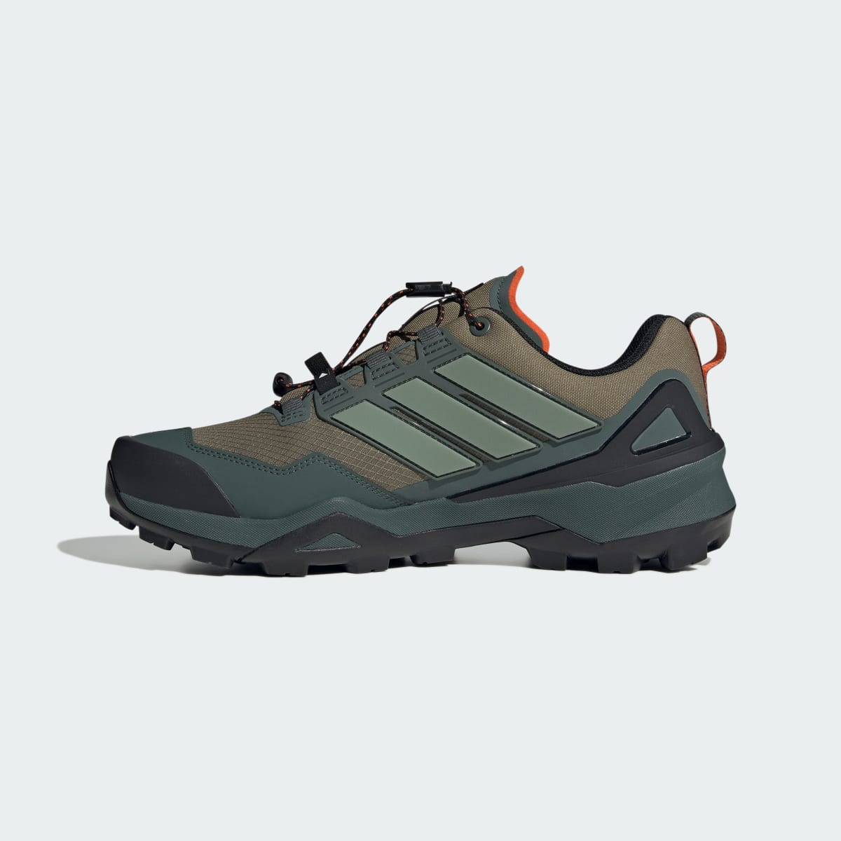 Adidas Men's Terrex Skychaser GORE-TEX Hiking Shoes - Olive Strata / Silver Green / Core Black - Image 6
