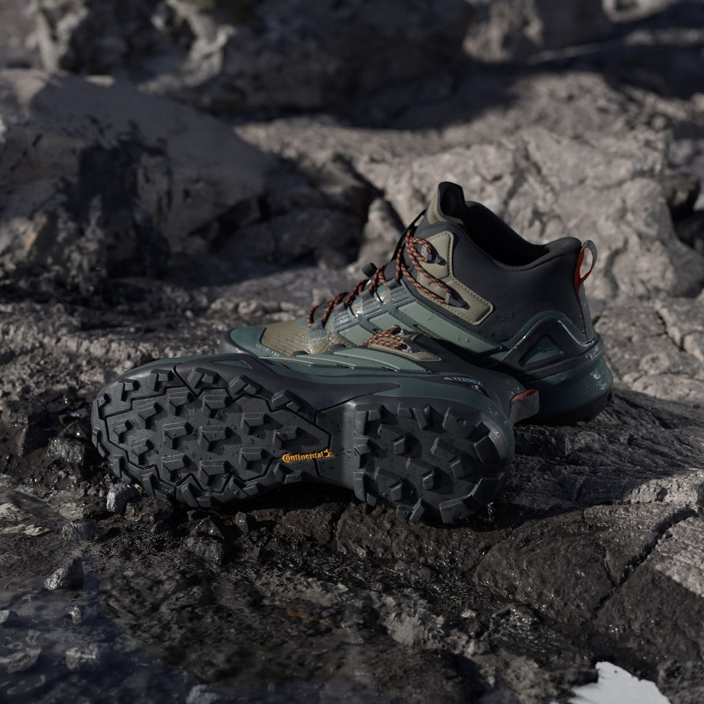 Adidas Men's Terrex Skychaser Mid GORE-TEX Hiking Shoes - Olive Strata / Silver Green / Core Black - Image 4