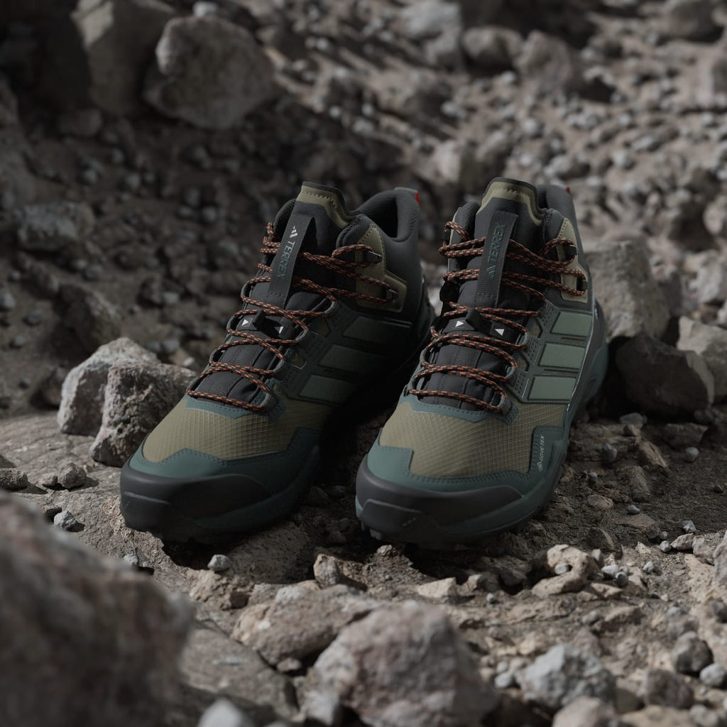 Adidas Men's Terrex Skychaser Mid GORE-TEX Hiking Shoes - Olive Strata / Silver Green / Core Black - Image 5