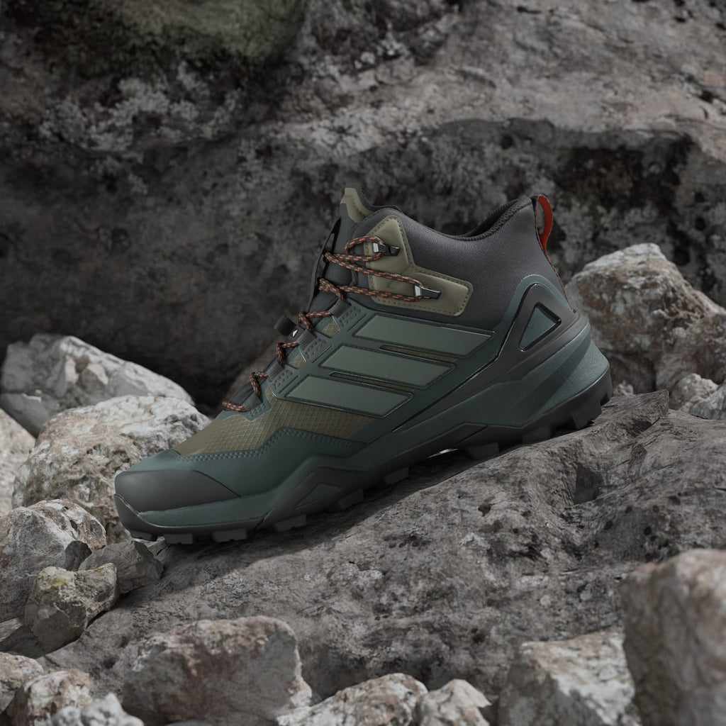Adidas Men's Terrex Skychaser Mid GORE-TEX Hiking Shoes - Olive Strata / Silver Green / Core Black - Image 7