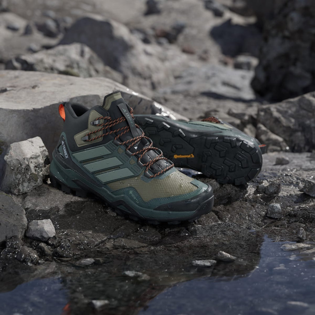 Adidas Men's Terrex Skychaser Mid GORE-TEX Hiking Shoes - Olive Strata / Silver Green / Core Black - Image 8