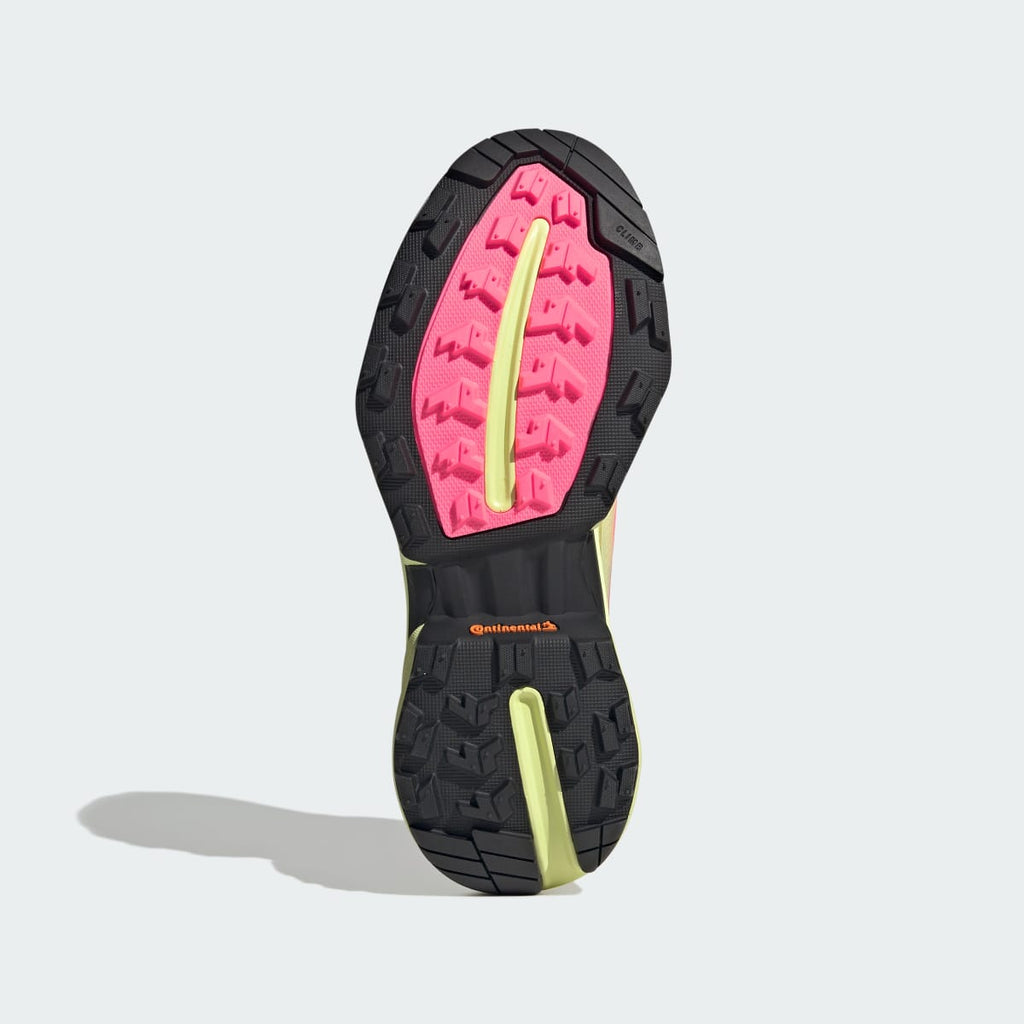 Adidas Women's Terrex Skychaser Ultra GORE-TEX Hiking Shoes - Solar Turbo / Core Black / Frozen Lemon - Image 3