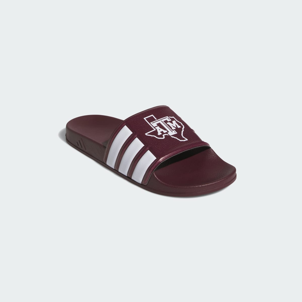 Adidas Men's Texas A&M Aggies Performance Slide - Team Maroon / Cloud White / Cloud White - Image 4