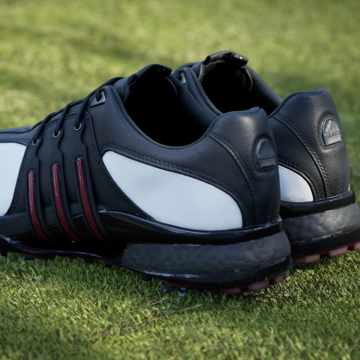 Adidas Men's Tour360 20th Anniversary Golf Shoes - Cloud White / Core Black / Power Red - Image 10