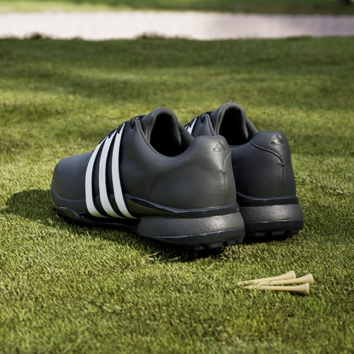 Adidas Men's Tour360 24 Golf Shoes - Core Black / Cloud White / Core Black - Image 6